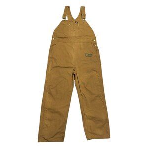 DICKIES Wheat Brown OVERALLS Coveralls Work Wear Mechanic Carpenter Pants 40x32
